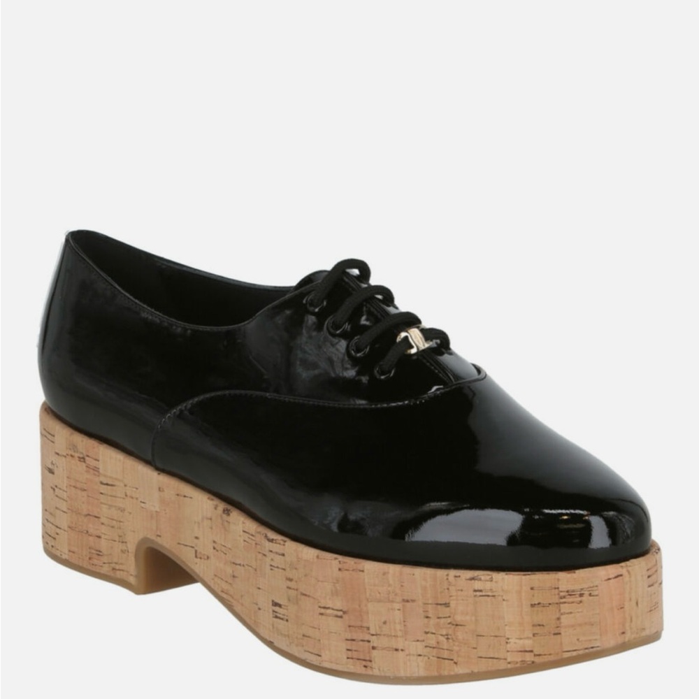NEW Salvatore Ferragamo Viviane Platform Patent Leather Oxford | 6.5